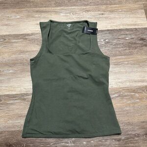 Express NWT stretch body contour square neck top